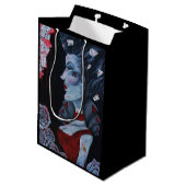 Red Queen hoort Alice Wonderland Rozen Gothic Art Medium Cadeauzakje (Achterkant Gekanteld)