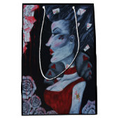 Red Queen hoort Alice Wonderland Rozen Gothic Art Medium Cadeauzakje (Voorkant)
