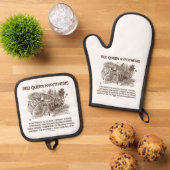 Red Queen Hypothesis Alice Red Queen Wonderland Ovenwant & Pannenlap Set (Top down)