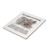 Red Queen Hypothesis (Wonderland Alice Red Queen) Tegeltje (Zijkant)