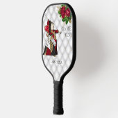 Red Queen of Hearts Alice in Wonderland Pickleball Paddle (Links)