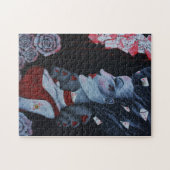 Red Queen of Hearts Alice Wonderland Fantasy Art Legpuzzel (Horizontaal)