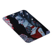 Red Queen of Hearts Alice Wonderland Fantasy Art Magneet (Rechterzijde)