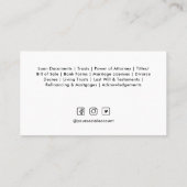 RED QUILL PEN Professional Photo Notional Services Visitekaartje (Achterkant)