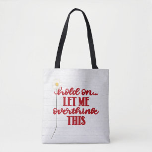 Red Quote en Daisy Tote Bag