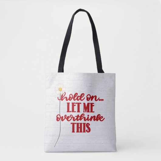 Red Quote en Daisy Tote Bag (Voorkant)