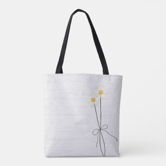 Red Quote en Daisy Tote Bag (Achterkant)