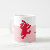Red Rabbit Aanmoediging Mok (Voorkant links)