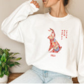 Red Rabbit Origami Year of the Rabbit 2023 Trui