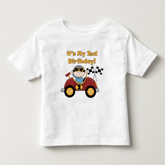 Red Race Auto 2e Verjaardag Tshirts en geschenken (Voorkant)