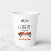 Red Race auto Baby shower Papieren Bekers