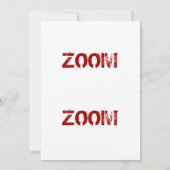 Red Race Car Birthday Uitnodiging (Achterkant)