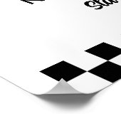 Red Race Car Boy 2e Verjaardag Welkom Poster (Hoek)