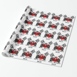 Red Race Car Cadeaupapier