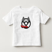 Red Race Car en Flags Kinder Shirts (Voorkant)