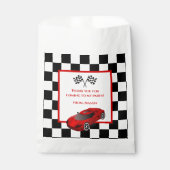 Red Race Car | Favor Bags van de verjaardagspartij Bedankzakje (Voorkant)
