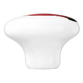 Red Race Car Keramische Knop (Zijkant)