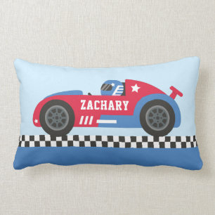 Red Race Car Racer Boy Room Decor Kussen