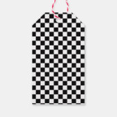 Red Race Car Racing Birthday Party Dank u wel Cadeaulabel (Achterkant)