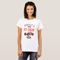 Red Race Pit Crew Moeder Verjaardag Shirt