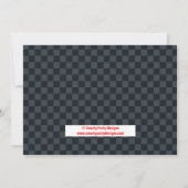 Red Racecar Racing verjaardagsfeestje uitnodiging (Achterkant)