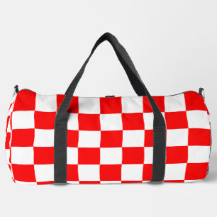 Red Raced Checkered Flag Display Plunjezak