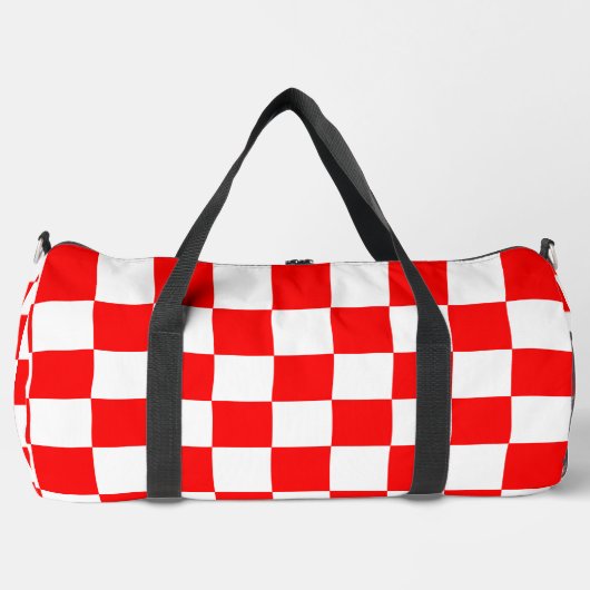 Red Raced Checkered Flag Display Plunjezak (Voorkant)