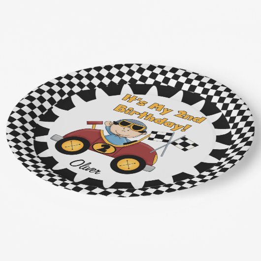 Red Racing Bord 2e verjaardag (Gekanteld)