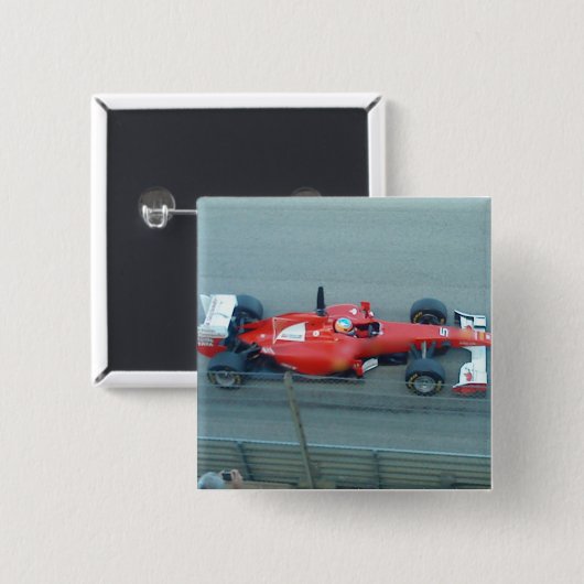 Red Racing Button (Voorkant /achterkant)