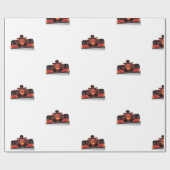 Red Racing Car Cadeaupapier (Vlak)