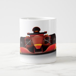 Red Racing Car Grote Koffiekop