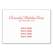 Red Racing Car Kaart (Achterkant)