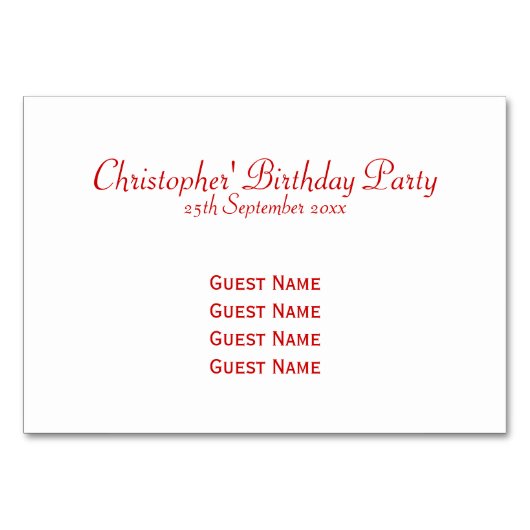 Red Racing Car Kaart (Achterkant)