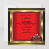  Red Racing Car Mans 60th Birthday Foto 2 Kaart (Achterkant)