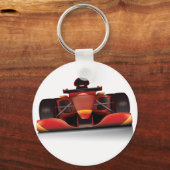 Red Racing Car Sleutelhanger (Voorkant)