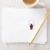 Red Railroad Lantern Labels (Insitu)