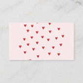 Red Rainbow baby shower Diaper Raffle Informatiekaartje (Achterkant)