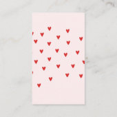 Red Rainbow baby shower Informatiekaartje (Achterkant)