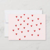 Red Rainbow baby shower thank you Bedankkaart (Achterkant)