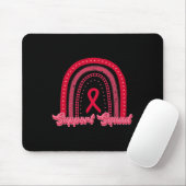 Red Rainbow Blood Cancer Awareness Support Squad W Muismat (Met muis)