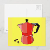 Red Rainbow Espresso Briefkaart (Voorkant / Achterkant)