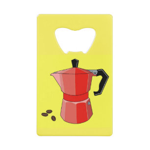 Red Rainbow Espresso Creditkaart Flessenopener