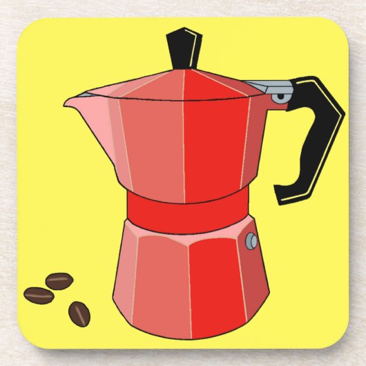Red Rainbow Espresso Drankjes Onderzetter (Voorkant)