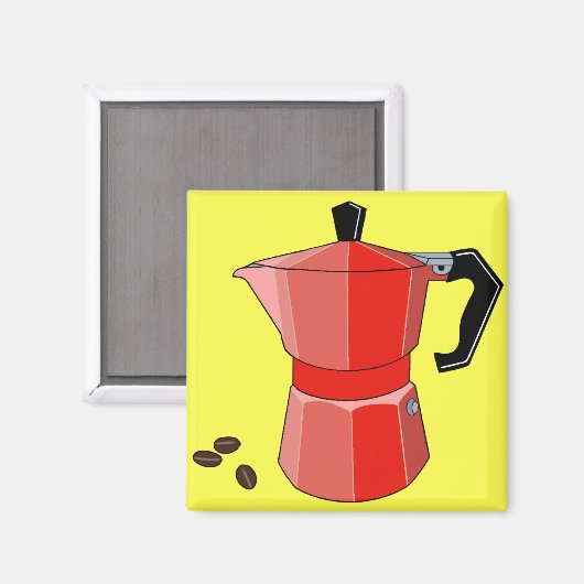 Red Rainbow Espresso Magneet (Voorkant / Achterkant)