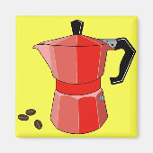 Red Rainbow Espresso Magneet (Voorkant)