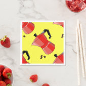 Red Rainbow Espresso Servet (Insitu)