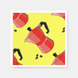 Red Rainbow Espresso Servet