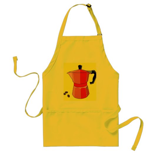 Red Rainbow Espresso Standaard Schort (Voorkant)