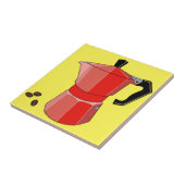 Red Rainbow Espresso Tegeltje (Zijkant)