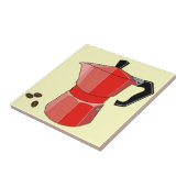 Red Rainbow Espresso Tegeltje (Zijkant)